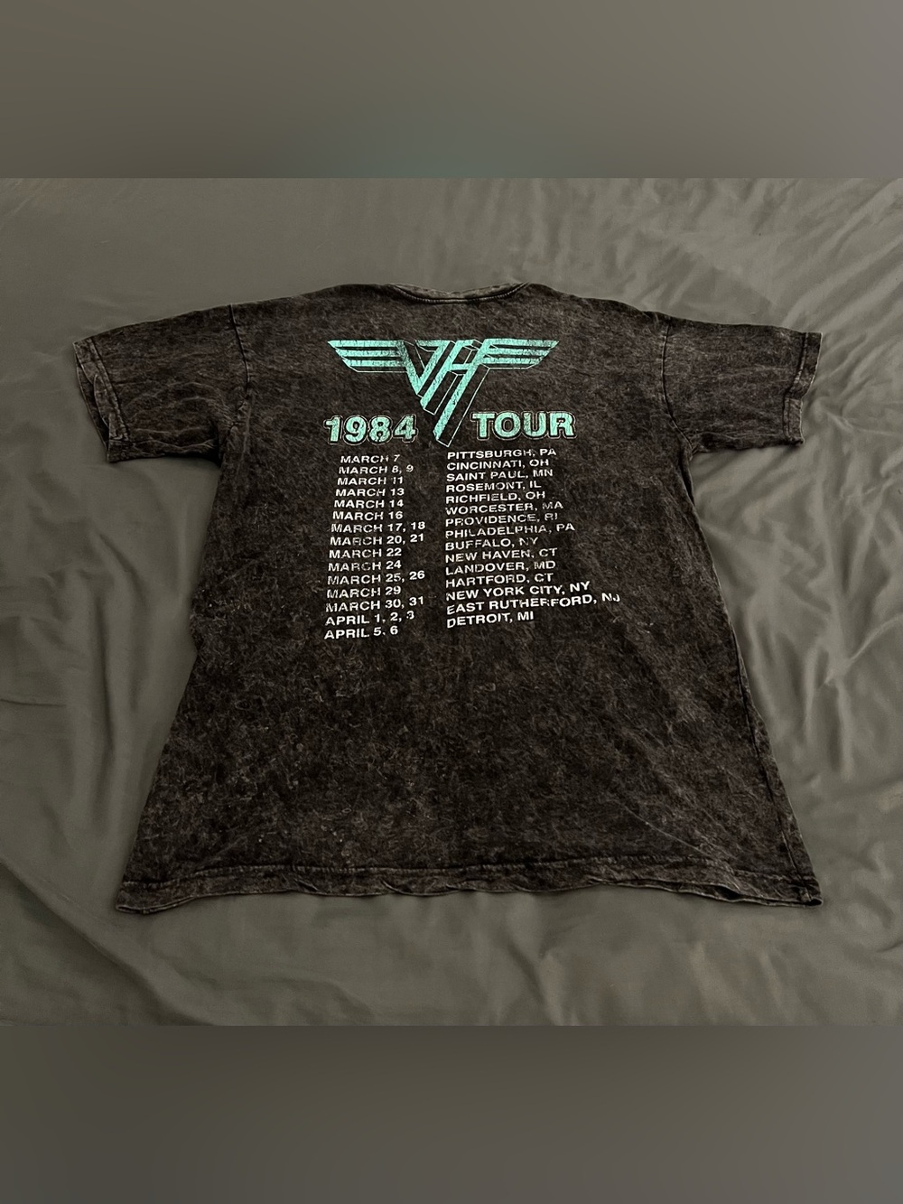 Van Halen 1984 Tour of the World Concert Graphic double sided print t-shirt - Picture 4 of 5
